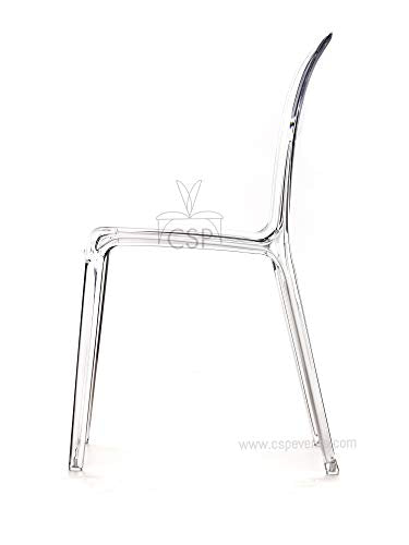 Commercial Seating Products Polycarbonate Genoa Chairs, Clear