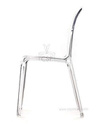 Commercial Seating Products Polycarbonate Genoa Chairs, Clear
