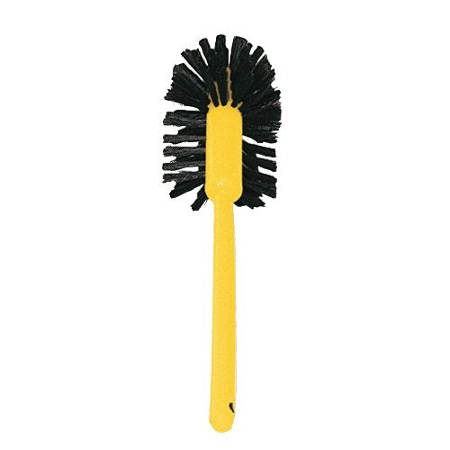 Commercial-Grade Toilet Bowl Brush, 17 Long, Plastic Handle, Brown