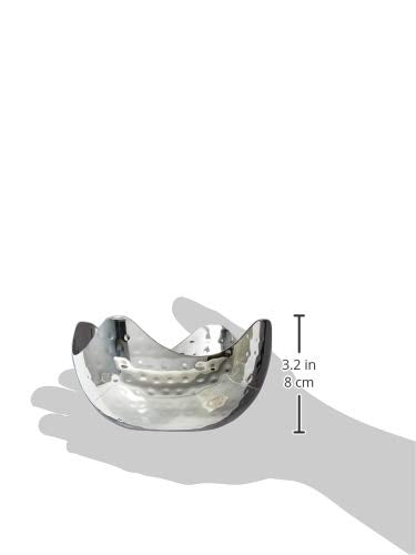 Elegance Hammered 6-Inch Stainless Steel Bowl, 6'' X 6'' X 3'',24 Ounces,Silver