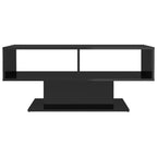 vidaXL Coffee Table High Gloss Black 40.7"x19.7"x17.5" Engineered Wood