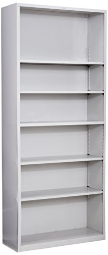 Hon Steel Bookcases-6 Shelf Metal Bookcase, 34-1/2&quot;X12-5/8&quot;X81-1/8&quot;, Lgy