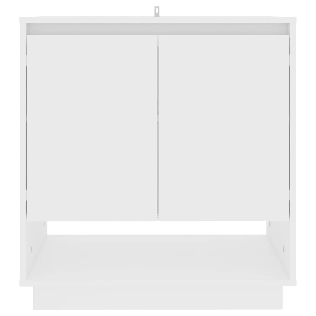 vidaXL Sideboard White 27.6&quot;x16.1&quot;x29.5&quot; Engineered Wood