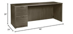 Lorell Prominence 2.0 Gray Elm Laminate Desk Unit