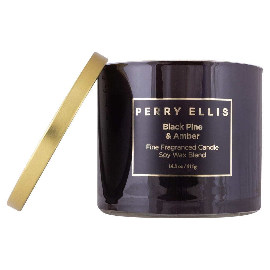 Perry Ellis Black Pine & Amber By Perry Ellis Candle 14.5 Oz(D0102Hxks3J.)