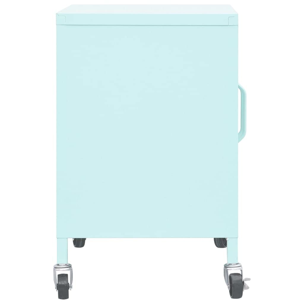 vidaXL Storage Cabinet Mint 23.6"x13.8"x19.3" Steel