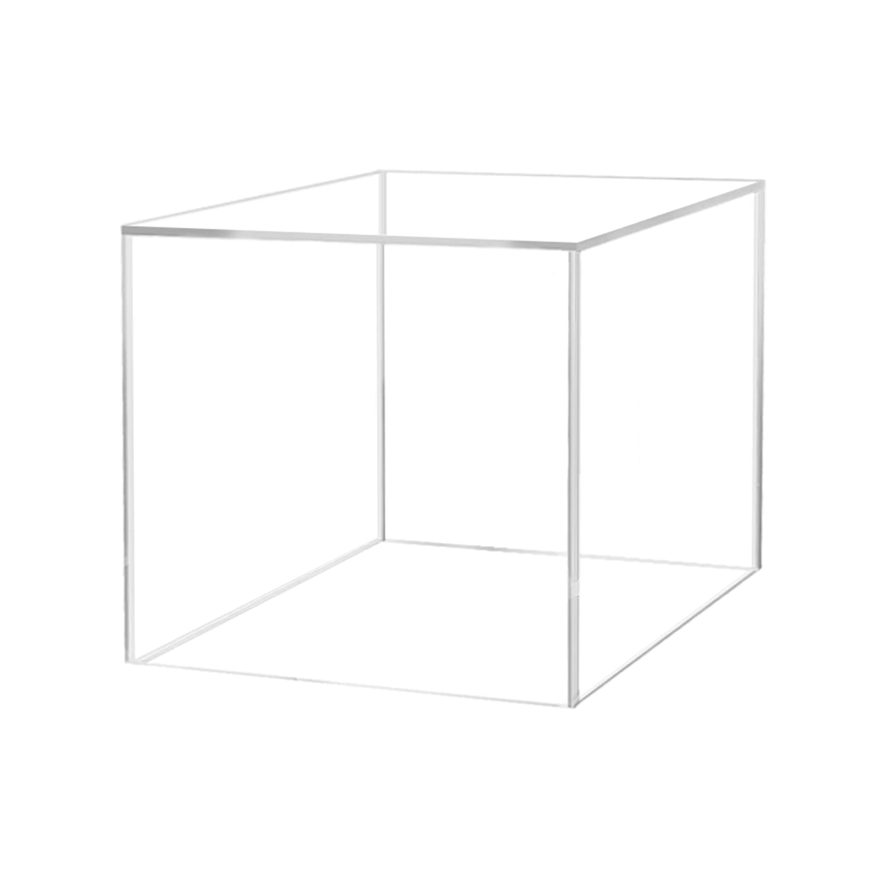 Marketing Holders 6' Clear Acrylic Display Box With One Open Side No Lid Versatile Square Lucite Merchandise Storage Bin Or Ret