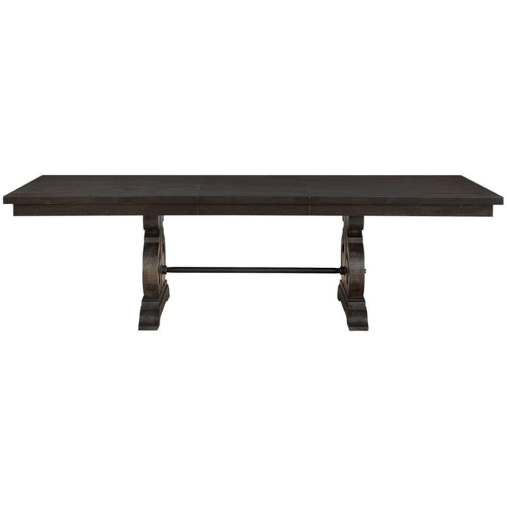 Acme Maisha Rectangular Wooden Dining Table with Leaf - Thumbnail 2