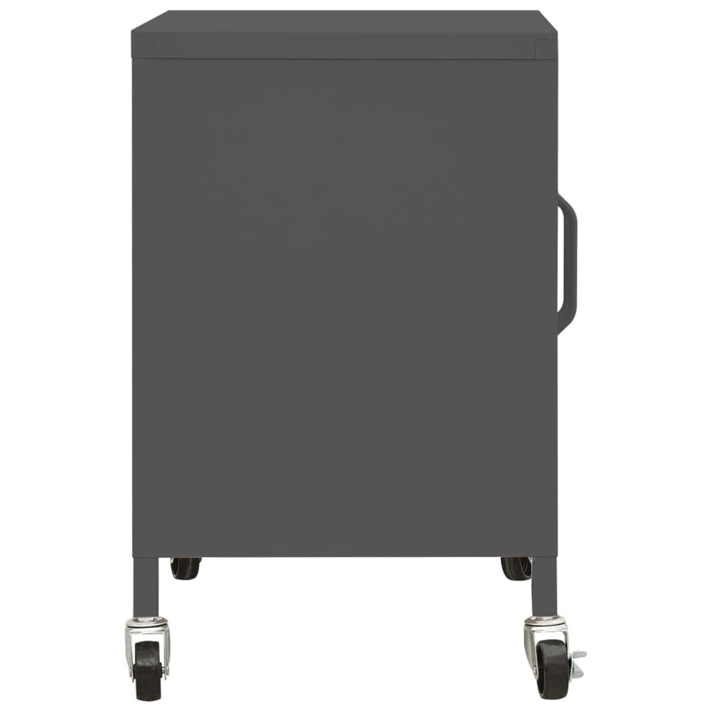vidaXL Storage Cabinet Anthracite 23.6"x13.8"x19.3" Steel