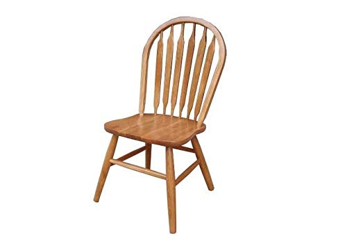 HomeRoots 19' X 17.75' X 37.5' Harvest Oak Hardwood Side Chair