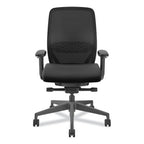 Hon Nucleus Series Recharge Task Chair, Supports Up To 300 Lb, 16.63 To 21.13 Seat Height, Black Seat/Back, Black Base