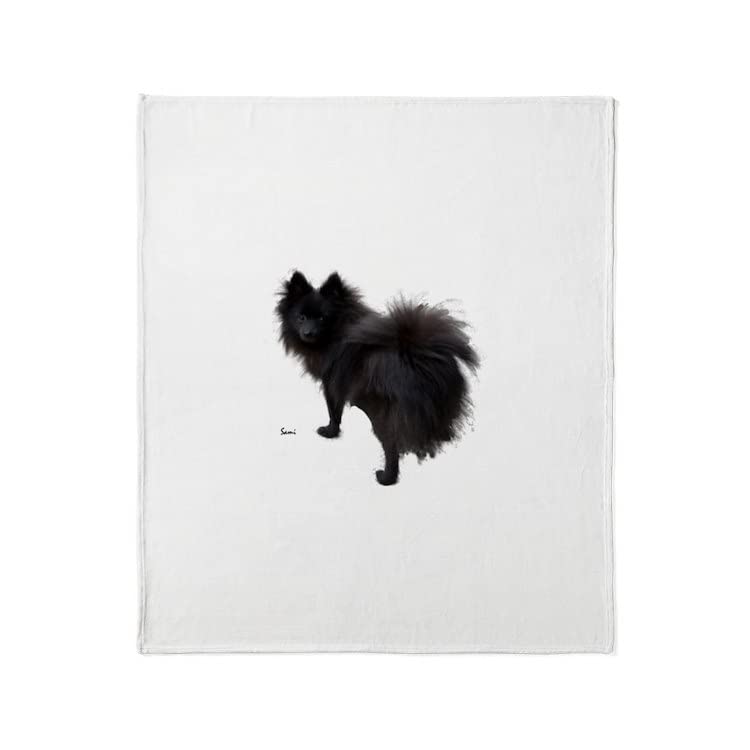 Cafepress Black Pomeranian Throw Blanket Super Soft Fleece Plush Throw Blanket, 60'X50'