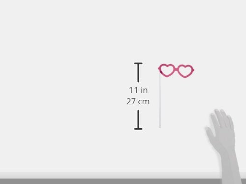 Creative Converting 10-Piece Assorted Photo Booth Props, Sparkle Spa Party!