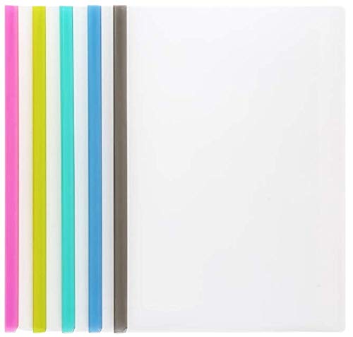 File Folder Clear Sliding Bar Report Covers With U-Type Sliding Bar (40 Sheet Capacity), Office School Supplies Transparent Resu