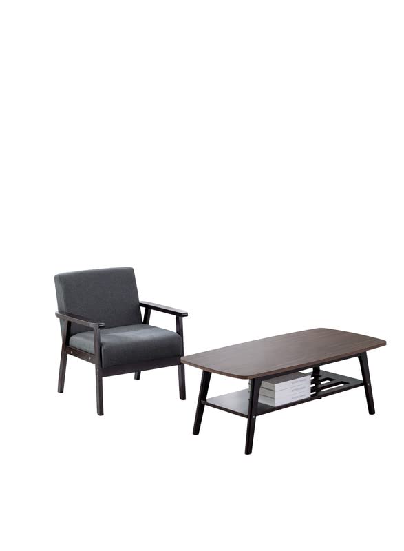 Lilola Home Bahamas Espresso Coffee Table and Chair Set