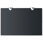 vidaXL 2-Pack Black Floating Glass Shelves 27.6"x7.9" - Wall-Mounted Tempered Display Shelving, 22 lb Capacity, Modern Decor for Bathroom, Bedroom, or Living Room