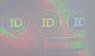 10 X Adhesive Holographic Overlay For Standard Size Id Cards | Corporate Id Design With Uv Eagle
