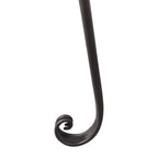 vidaXL Patio Chaise Lounge Antique Brown Iron Scroll-Patterned Ergonomic Garden Furniture 128x128x88cm