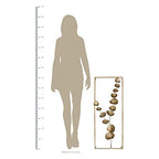 HomeRoots Gold 100% Metal Framed Metal Plant Wall Décor