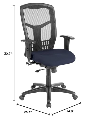 Lorell 8620501 Exec High-Back Swivel Chair, 28-1/2-Inch X28-1/2-Inch X45-Inch, Periwinkle