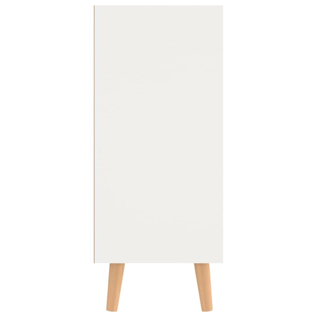 vidaXL Sideboard White and Sonoma Oak 39.4&quot;x11.8&quot;x41.3&quot; Chipboard