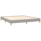 vidaXL Modern-Style Fabric Bed Frame, Queen Size, Light Gray, Suitable for 59.8"x79.9" Mattress, with California Proposition 65 Warning