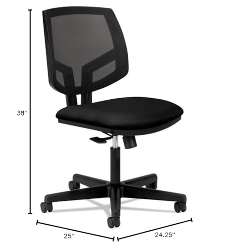 Wholesale Case Of 2 - Hon Volt Seating Mesh Tilt Task Chairs-Mesh Task Chair, 24-1/4"X25"X38", Black