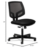 Wholesale Case Of 2 - Hon Volt Seating Mesh Tilt Task Chairs-Mesh Task Chair, 24-1/4"X25"X38", Black