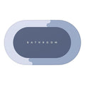 NonSlip Bathroom Mat  Soft Absorbent Floor Rug for Bathroom, WaterResistant & QuickDry Bath Mat, Stylish Decorative Oval Rug