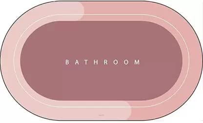 PRT GOLD Super Absorbent Bath Mat Quick Dry Thin Bathroom Mats NonSlip Floor mat for Bathroom Washable Shower Rugs with Rubber 