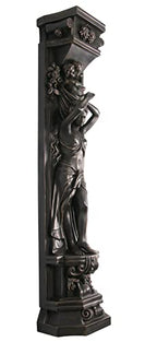 Afd Home Imperial Bronze Lady Pilaster