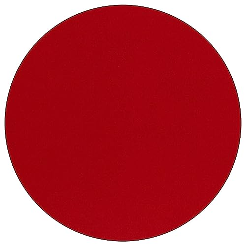 Flash Furniture Wren 48'' Round Red Thermal Laminate Activity Table - Height Adjustable Short Legs
