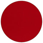 Flash Furniture Wren 48'' Round Red Thermal Laminate Activity Table - Height Adjustable Short Legs