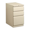 Hon Brigade Series R Pull Pedestal Box/Box/Files-Mobile Ped,Box/Box/File,R Pull,15x22-7/8x28,Putty