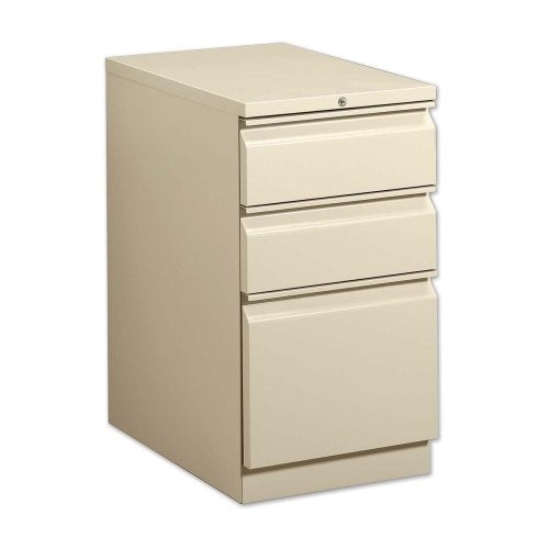 Hon Brigade Series R Pull Pedestal Box/Box/Files-Mobile Ped,Box/Box/File,R Pull,15x22-7/8x28,Putty