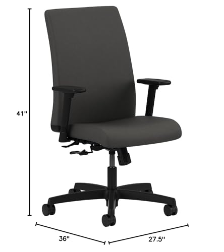 Hon Ignition Low-Back Chair, Iron Ore Cu19