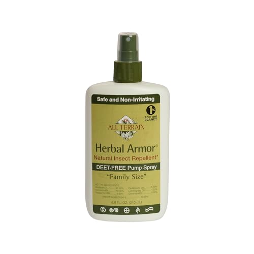 Herbal Armor DEET-Free Pump Spray 8oz. Insect Repellent - Value Size, Plant-Based and All-Natural Bug Repellent for Outdoor Prot