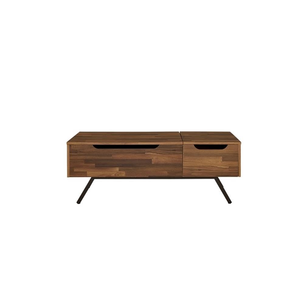 Acme Throm 1-Drawer Rectangular Wooden Coffee Table with Lift Top in Walnut