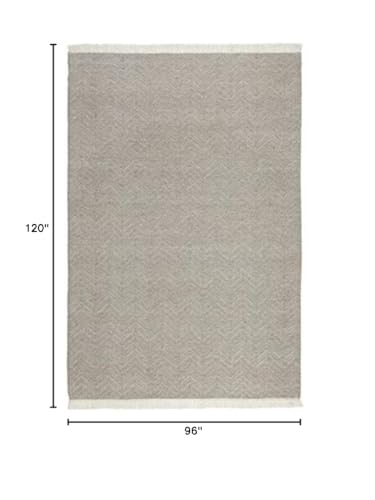 Kosas Home Miller Area Rug, Bedroom, Kitchen Living Room, 8' X 10', Dune Gray