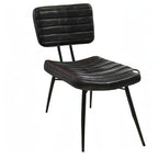 Coaster Furniture Partridge Padded (Set of 2) Espresso and Black Side Chair 110652
