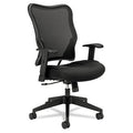 Basyx Vl702 Mesh High-Back Work Chair-Chair, Mesh, High-Back, 26-1/2"X26-1/2"X40-1/2", Black