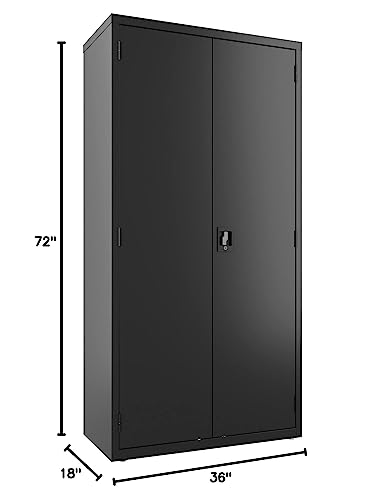 Lorell Steel Wardrobe Storage Cabinet