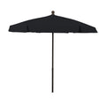 Fiberbuilt 7.5' Hex Garden Patio Umbrella 6 Rib Push Up Champagne Bronze with Black Vinyl Coated Weave Canopy