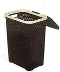 Nilkamal Best Laundry Basket with Lid 50ltrs. (Brown Colour)