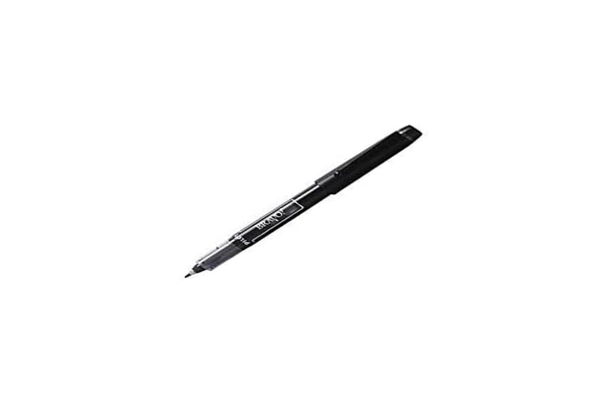 Pilot Bravo Liquid Ink Marker Pens, Bold Point, Black Ink, 1Ea (11034)