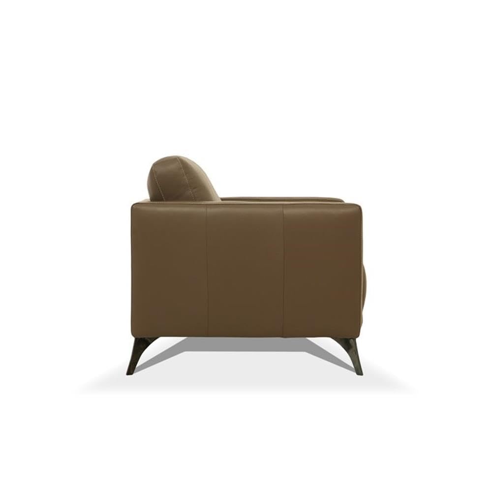 Acme Malaga Leather Sofa in Espresso Chocolate