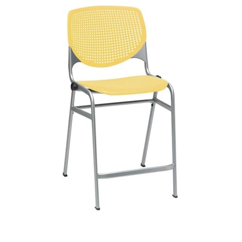 Kfi Seating Kool Series Counter Stool, Light Gray