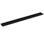 vidaXL Black Wall Shelves 2 pcs - Versatile 39.4"x3.5"x1.2" MDF Storage Solutions for Modern Home Decor