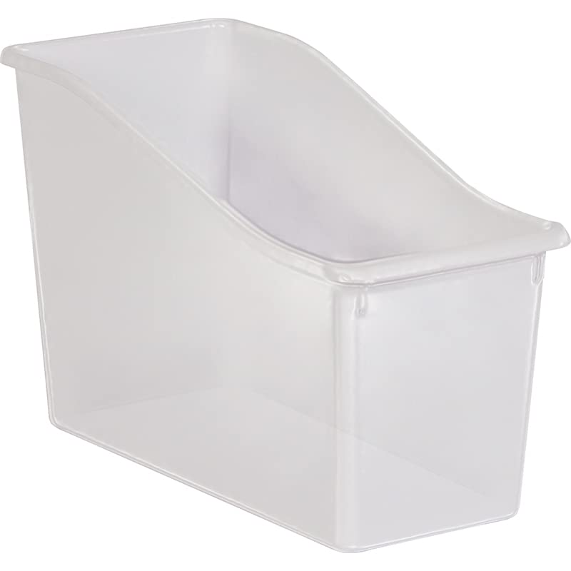 Teacher Created Resources Plastic Book Bin, Clear