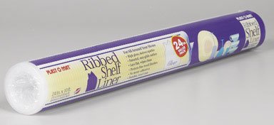 WarpS Ribbed Shelf Liner 24 W X 10ft. L Non Adhesive Clear (Set of 4)